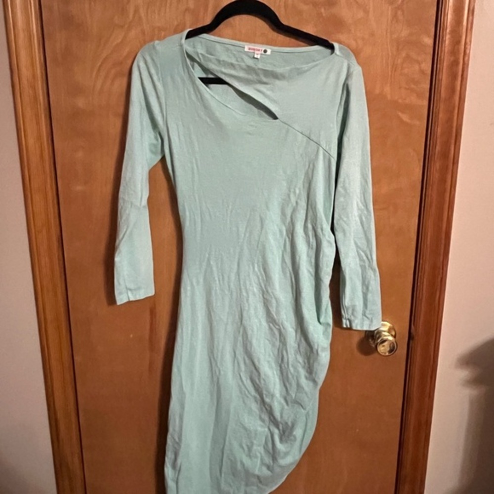 Sundry Mint Green Asymmetrical Dress